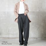ワイドタックパンツ レディース リラックスフレアパンツ | CLOVERDEPOT | 詳細画像14