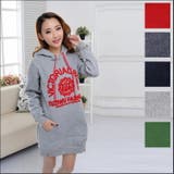 フード付き セレブ風 パーカーワンピ | CLOVERDEPOT | 詳細画像1