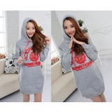 フード付き セレブ風 パーカーワンピ | CLOVERDEPOT | 詳細画像9