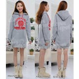 フード付き セレブ風 パーカーワンピ | CLOVERDEPOT | 詳細画像4