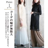 プリーツ切り替え ニットワンピース ハイネック | CLOVERDEPOT | 詳細画像3