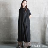 リネンノーカラー半袖シャツワンピワンピース レディース フレアワンピース | CLOVERDEPOT | 詳細画像15