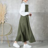「大人シルエット」広がり過ぎないサロペスカート サロペット オールインワン | CLOVERDEPOT | 詳細画像6