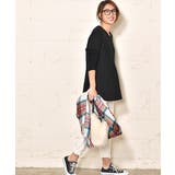 裾ラウンドカットフレアニットトップス(セーター 長袖 クルーネック | coca | 詳細画像5