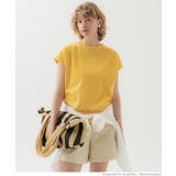 ［Yellow］ | COTTON from the U.S.フレンチスリーブTシャツ | coca