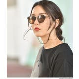 ゴールドアクセントボストン型サングラス(メガネ 眼鏡 アイウェア | coca | 詳細画像15