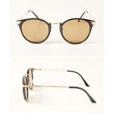 ゴールドアクセントボストン型サングラス(メガネ 眼鏡 アイウェア | coca | 詳細画像17