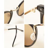 ゴールドアクセントボストン型サングラス(メガネ 眼鏡 アイウェア | coca | 詳細画像18