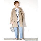 フード付きワイドスリーブショートトレンチコート 石田一帆さん着用 | coca | 詳細画像13