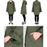 フード付きワイドスリーブショートトレンチコート 石田一帆さん着用 | coca | 詳細画像17