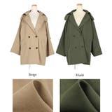 フード付きワイドスリーブショートトレンチコート 石田一帆さん着用 | coca | 詳細画像19