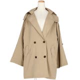 フード付きワイドスリーブショートトレンチコート 石田一帆さん着用 | coca | 詳細画像2