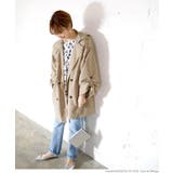 フード付きワイドスリーブショートトレンチコート 石田一帆さん着用 | coca | 詳細画像10