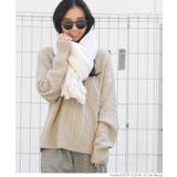 やわらかVネックケーブル編みニットトップス 鈴木詩織さん着用(長袖 無地 | coca | 詳細画像19