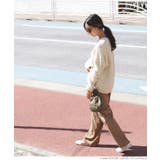やわらかVネックケーブル編みニットトップス 鈴木詩織さん着用(長袖 無地 | coca | 詳細画像10