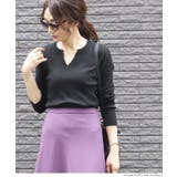 やわらかキーネックリブニットトップス yokoさん着用 | coca | 詳細画像13 