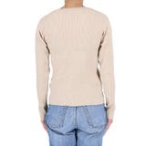 やわらかキーネックリブニットトップス yokoさん着用 | coca | 詳細画像8 