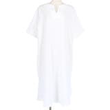 サイドスリットキーネックコットンワンピース 鈴木詩織さん着用(ロングワンピース … | coca | 詳細画像2