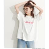［A］ | シルキータッチデザインプリントTシャツ | coca