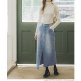 □未使用品ハーリップトゥ ミラノフロントスリットデニム