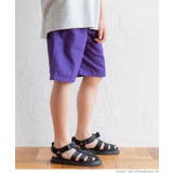 ［Purple］ | キッズ ボーイズ コットンリップストップショート丈パンツ | coca
