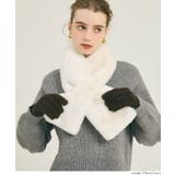 顔まわりをすっきり魅せる、フェイクファーナローティペット | coca | 詳細画像9 