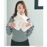 ［Ivory］ | 顔まわりをすっきり魅せる、フェイクファーナローティペット | coca