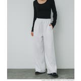 ［Oatmeal］ | 裏起毛ワイドパンツ | coca