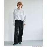 ［Black］ | 裏起毛ワイドパンツ | coca