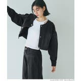 クロップド デニムジャケット レディース | coca | 詳細画像8