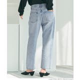 ウォッシュドデニムテーパードパンツ レディース | coca | 詳細画像8