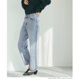 ウォッシュドデニムテーパードパンツ レディース | coca | 詳細画像9