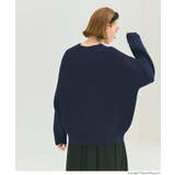 ロゴが映える、主役ニット。ダブルジャカードロゴニットトップス | coca | 詳細画像11