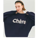 ロゴが映える、主役ニット。ダブルジャカードロゴニットトップス | coca | 詳細画像12