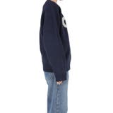 ロゴが映える、主役ニット。ダブルジャカードロゴニットトップス | coca | 詳細画像5