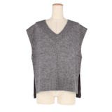 ヤク風Vネックニットベスト レディース | coca | 詳細画像2 