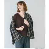 ヤク風Vネックニットベスト レディース | coca | 詳細画像22 