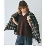 ヤク風Vネックニットベスト レディース | coca | 詳細画像23 