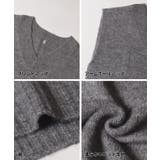 ヤク風Vネックニットベスト レディース | coca | 詳細画像25 