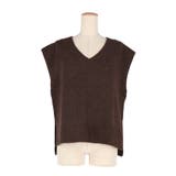 ヤク風Vネックニットベスト レディース | coca | 詳細画像3 