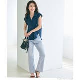 セミフレア9分丈デニムパンツ レディース | coca | 詳細画像13 