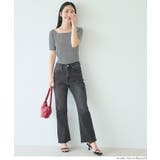 セミフレア9分丈デニムパンツ レディース | coca | 詳細画像15 