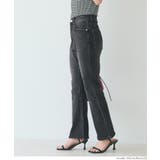 セミフレア9分丈デニムパンツ レディース | coca | 詳細画像16 