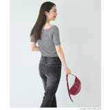 セミフレア9分丈デニムパンツ レディース | coca | 詳細画像17 