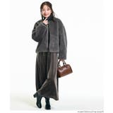 【洗える】フェイクファーノーカラーブルゾン | coca | 詳細画像10