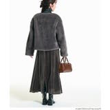 【洗える】フェイクファーノーカラーブルゾン | coca | 詳細画像12