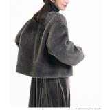 【洗える】フェイクファーノーカラーブルゾン | coca | 詳細画像13