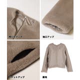 【洗える】フェイクファーノーカラーブルゾン | coca | 詳細画像15