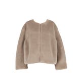 【洗える】フェイクファーノーカラーブルゾン | coca | 詳細画像2