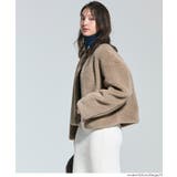 【洗える】フェイクファーノーカラーブルゾン | coca | 詳細画像9